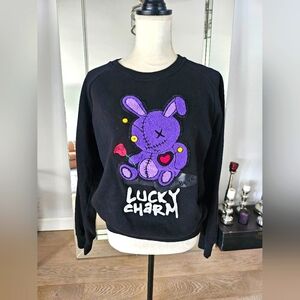 BKYS Lucky Charm Black Sweatshirt  Sz Large